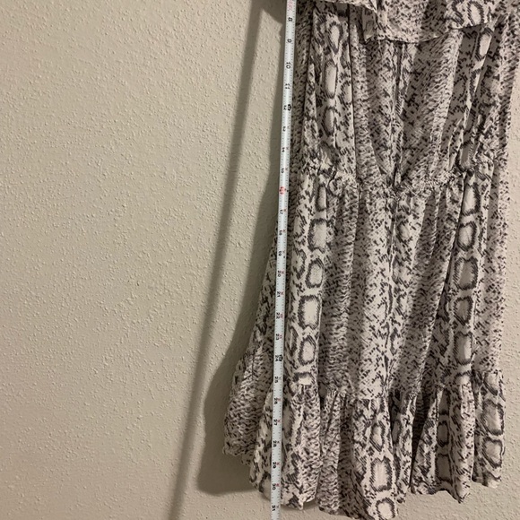 Blue Islnd Cheetah Leopard Animal Print Off the Shoulder Dress Size M - Picture 8 of 11